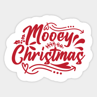 Mooey Christmas Sticker